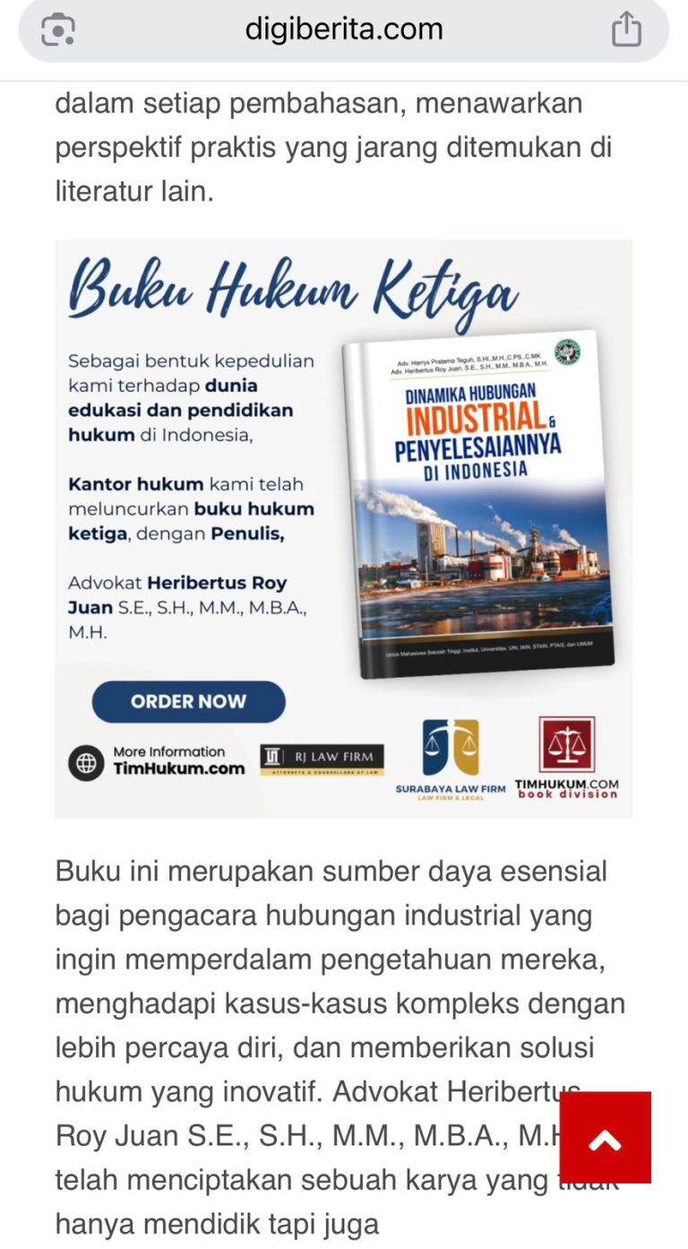 Buku Hukum Hubungan Industrial