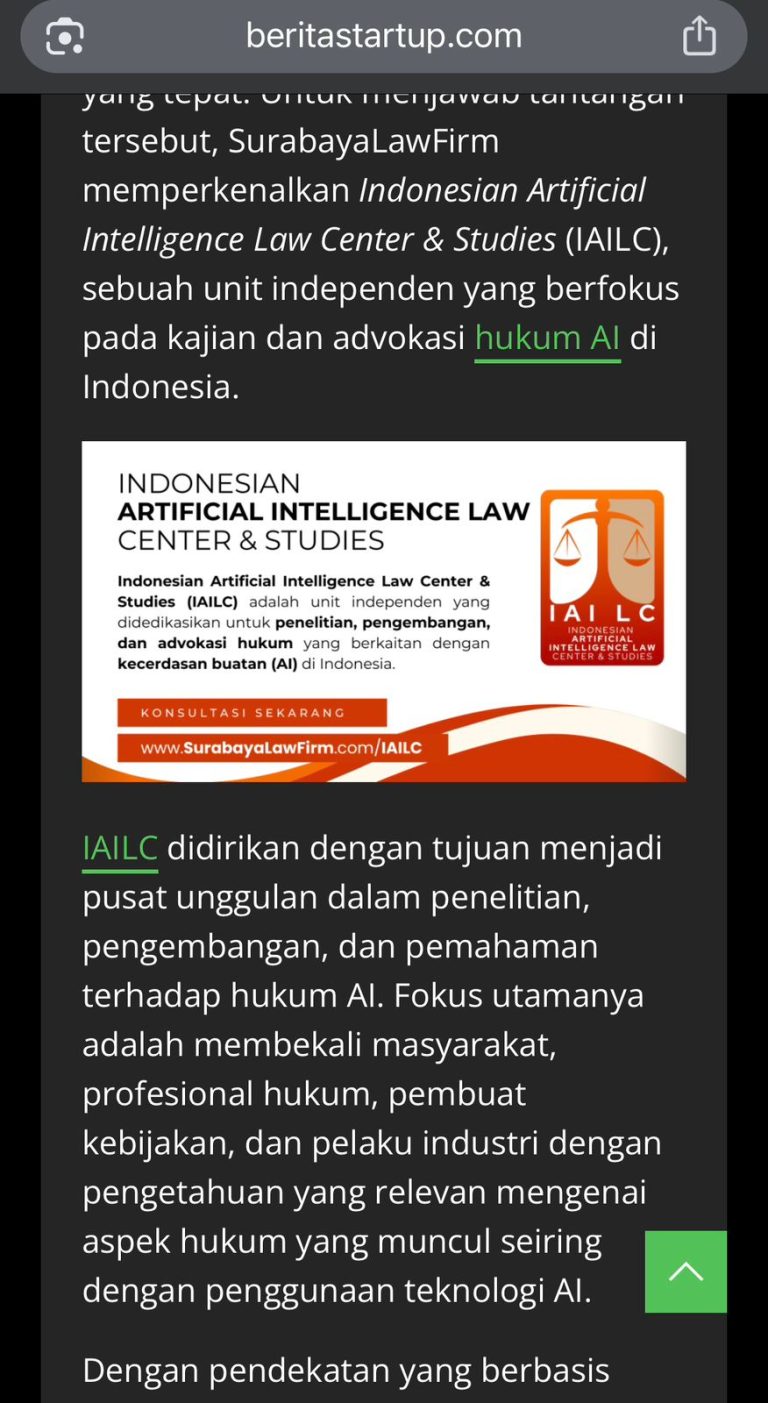 hukum kecerdasan buatan